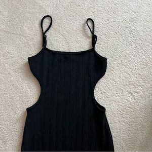 Dolls Kill Black Cutout Midi Dress